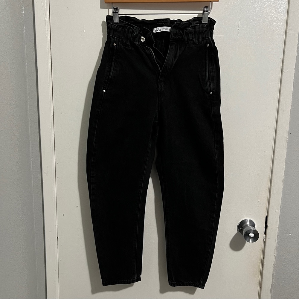 zara paper bag jeans